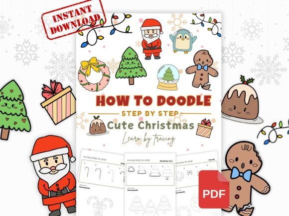 Download How to Doodle Step by Step Christmas - Step Collection