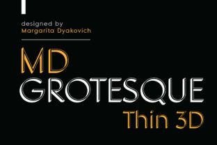 Download MD Grotesque Thin 3D - Grotesque Collection