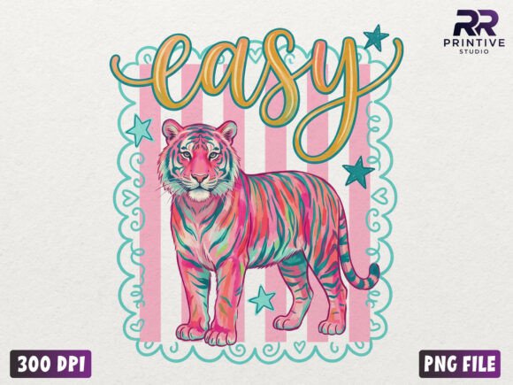 Download Easy Tiger Preppy Striped PNG - Easy Collection