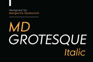 Download MD Grotesque Italic - Grotesque Collection