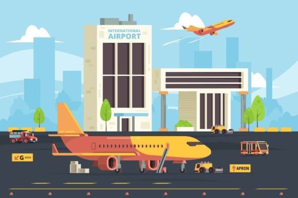 Download Cargo Plane on Runway Warehouse Aircraft - House Collection