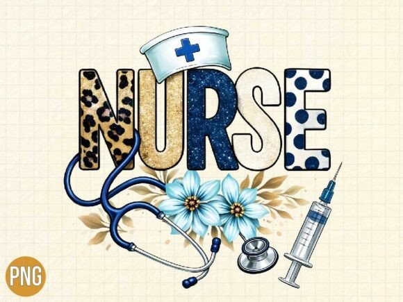 Download Floral Nurse Medical Stethoscope PNG - Floral Collection