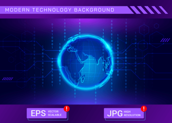 Download Modern Global Technology Background - Techno Collection