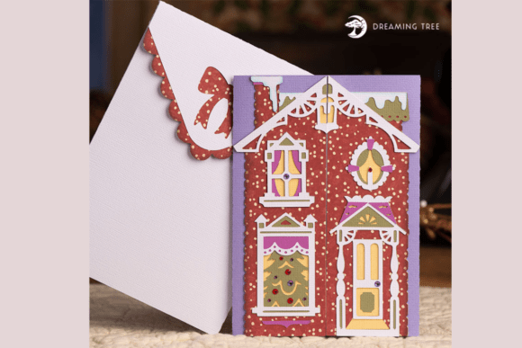 Download Victorian House Gatefold Card SVG - House Collection