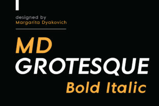 Download MD Grotesque Bold Italic - Grotesque Collection