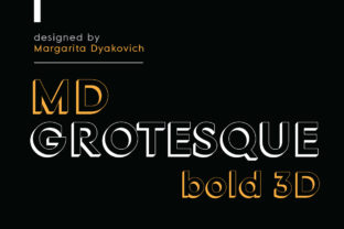 Download MD Grotesque Bold 3D - Grotesque Collection